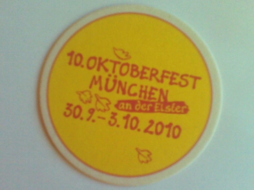 Merchandise-Bierdeckel Oktoberfest 2010